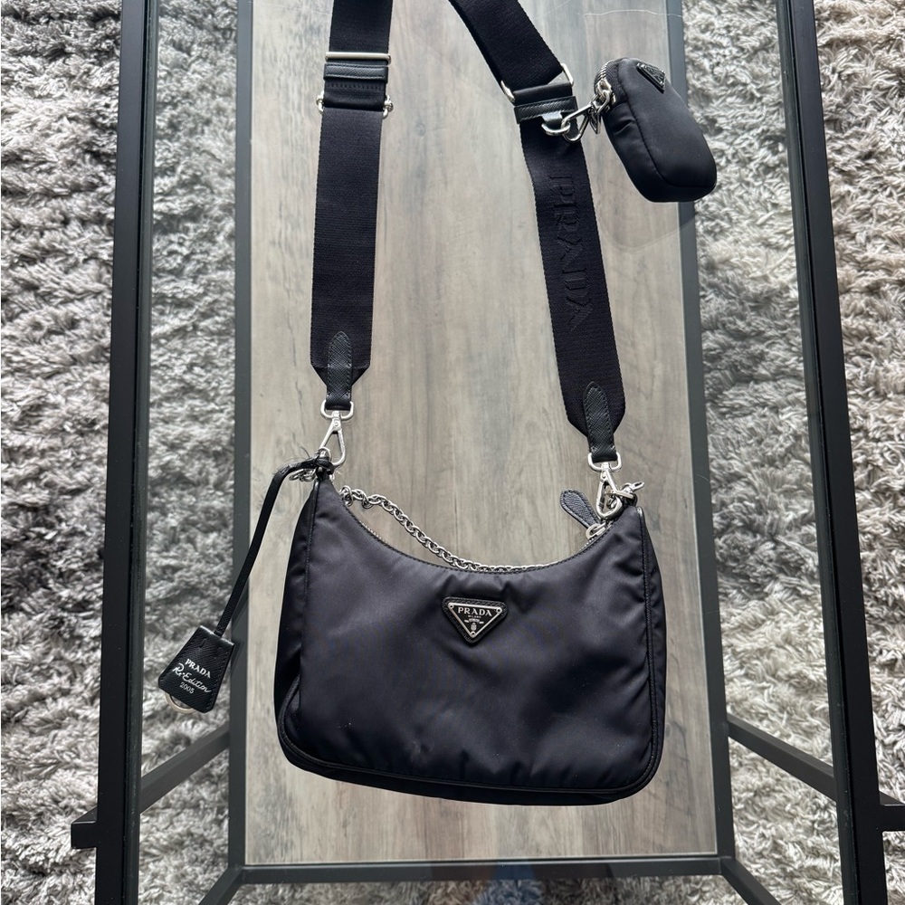 Prada Black Nylon Crossbody Bag